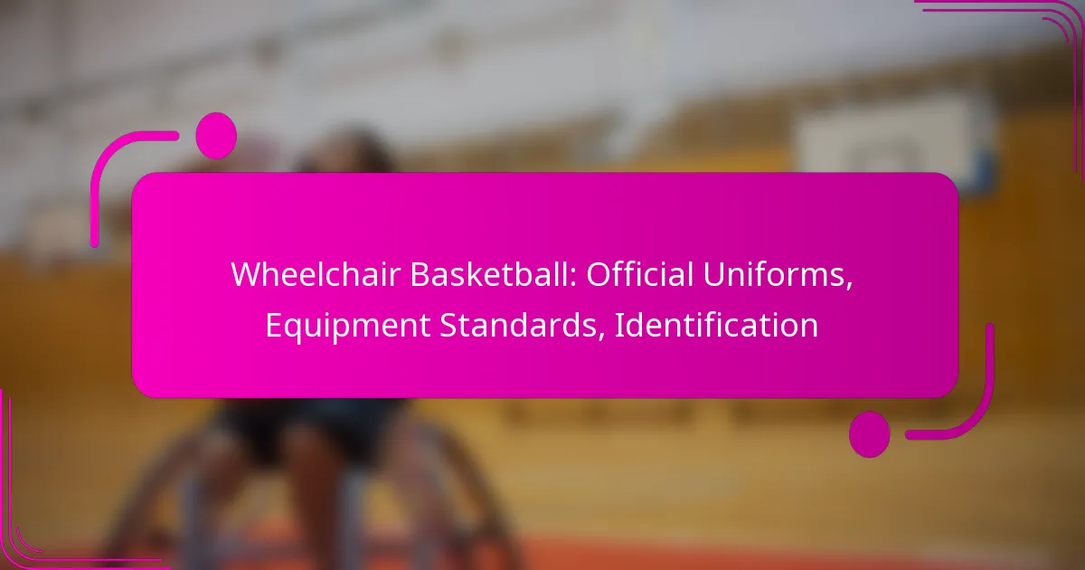 Wheelchair Basketball: Official Uniforms, Equipment Standards, Identification